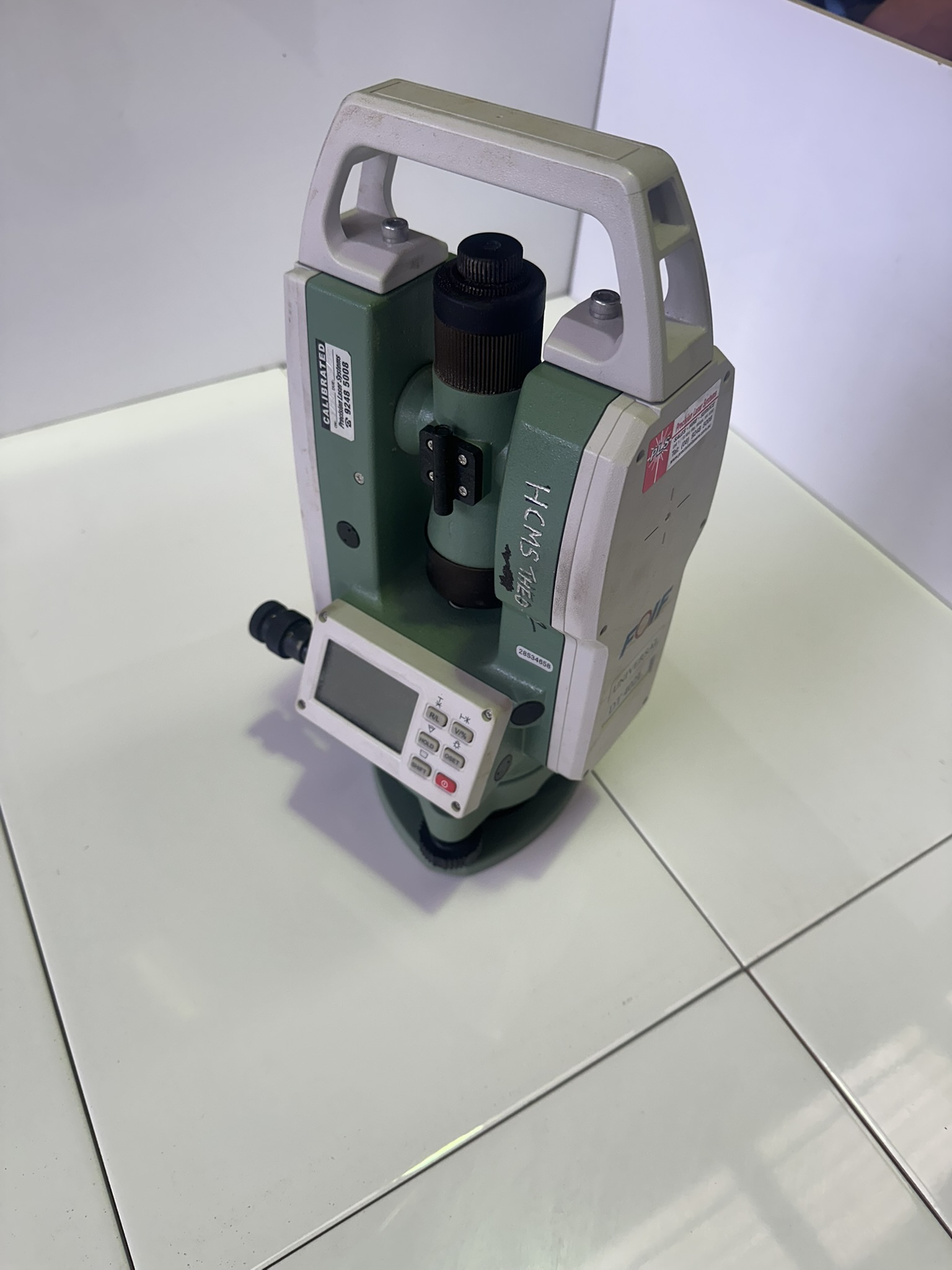 Digital survey instrument used for theodolite service